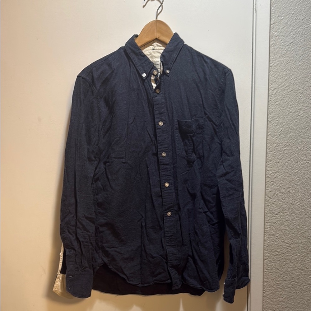 rag & bone Navy Casual Button Down Shirt